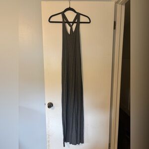 GAP Charcoal Twist Back Maxi Dress, Size S